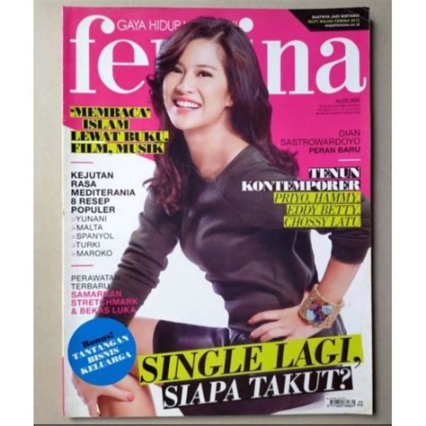 Jual Majalah Femina 21 Juli 2012 Cover Dian Sastro Dian