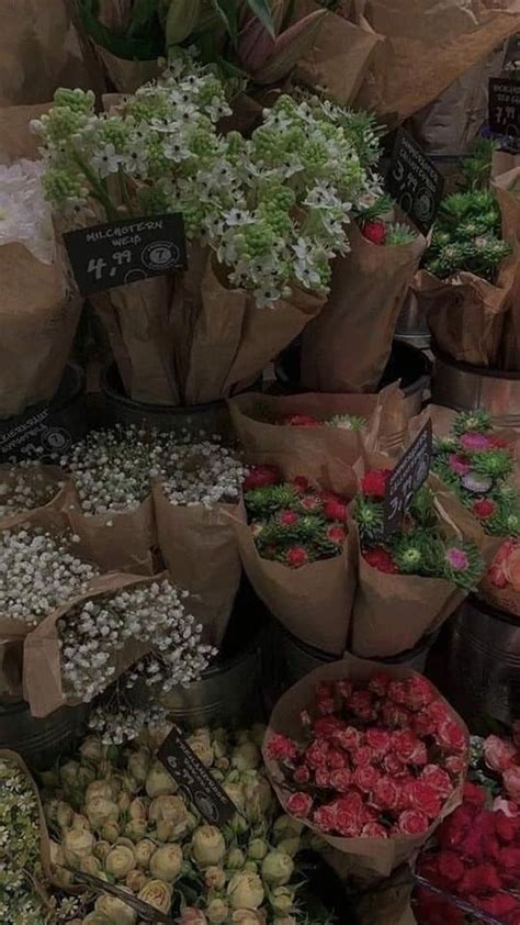 Many Different Types Of Flowers Are On Display