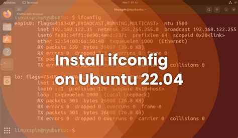 How To Install Ifconfig On Ubuntu 22 04 Linuxspin