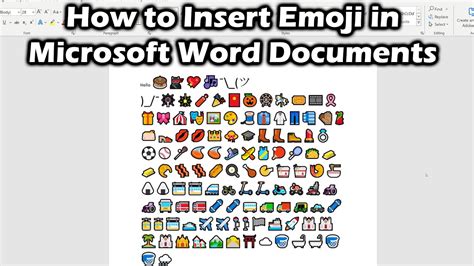 How To Insert Emoji In Microsoft Word Documents Youtube