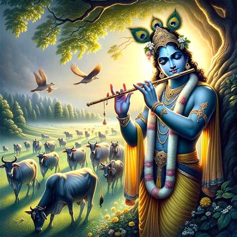 Premium Photo Krishna Janmashtami Shree Krishna Illustration