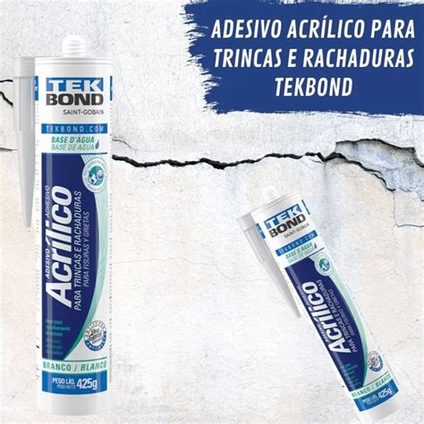 Adesivo Selador De Trincas Tekbond 425g 280ml Branco Estilo Home Center