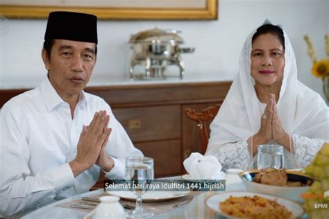 Presiden Jokowi Dan Ibu Negara Ucapkan Selamat Idul Fitri Antara News