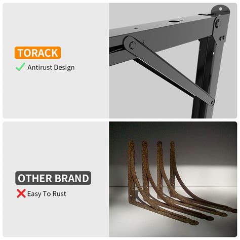 Torack Folding Shelf Brackets Heavy Duty Inch Stainless Steel Shelf