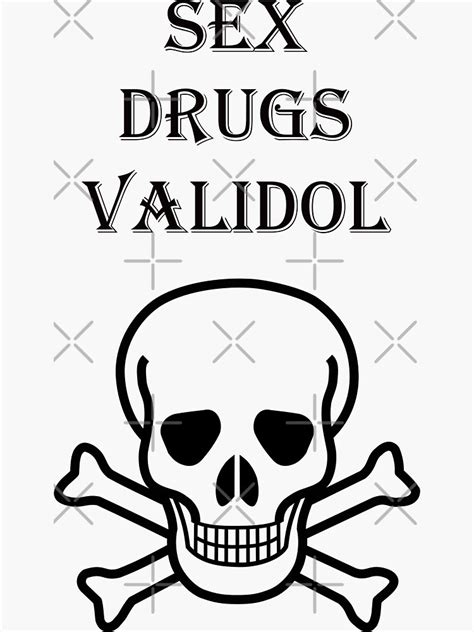 Sex Drugs Validol Sticker By Helenkaiy Redbubble