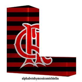 Alphabets By Monica Michielin Alfabeto Flamengo Vermelho Preto Logo