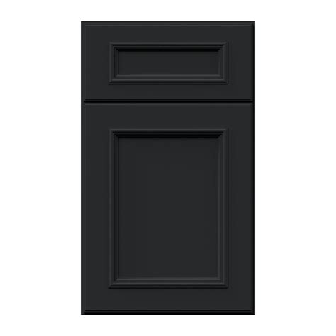 Fabuwood Allure Imperio Pitch Black Cabinets Black Recessed Panel