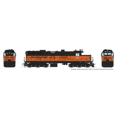 HO EMD SD10 (DC/DCC/Sound): Milwaukee Road: #546 - Rapido Trains Inc.