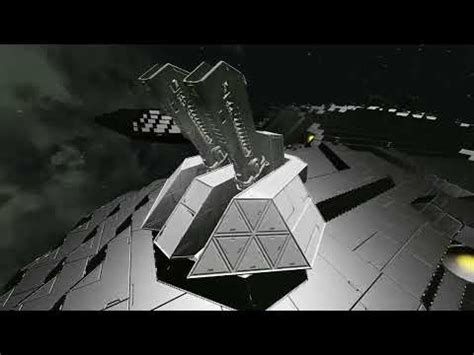 Space Engineers Custom Rail Gun Turret Rotation And Elevation Test