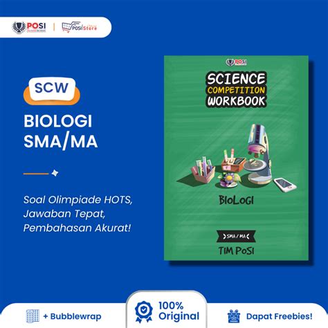 Jual Buku Olimpiade POSI Persiapan OSN SCW BIOLOGI SMA MA Full Soal