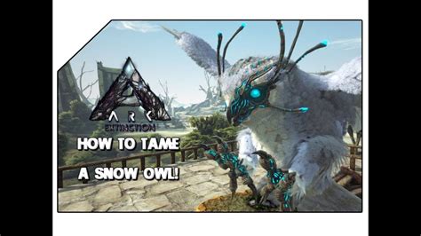 The Easiest Tame In Ark How To Tame A Snow Owl Ark Survival