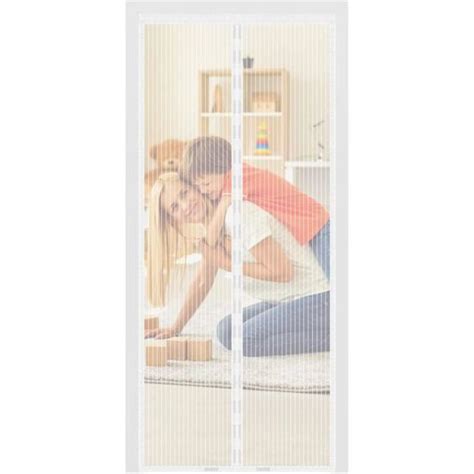 Moustiquaire Porte Fenetre Aimantée Magnetique 80 x 210 Blanc Rideaux