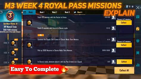 Bgmi M Week Royal Pass Missions Explain In Hindi Bgmi Pubg Week