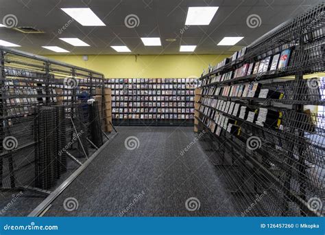 Empty Shelves Inside of a Blockbuster Video Store Editorial Image - Image of business, player ...