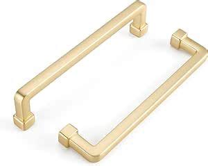 Haliwu 6 Pack Gold Cabinet Pulls Gold Kitchen Cabinet Handles Brushed