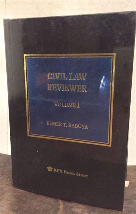 Civil Law Reviewer Vol Rabuya Edition Hobbies Toys Books