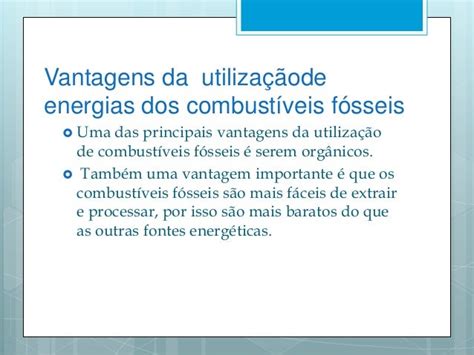 Energia Dos Combustíveis Fósseis