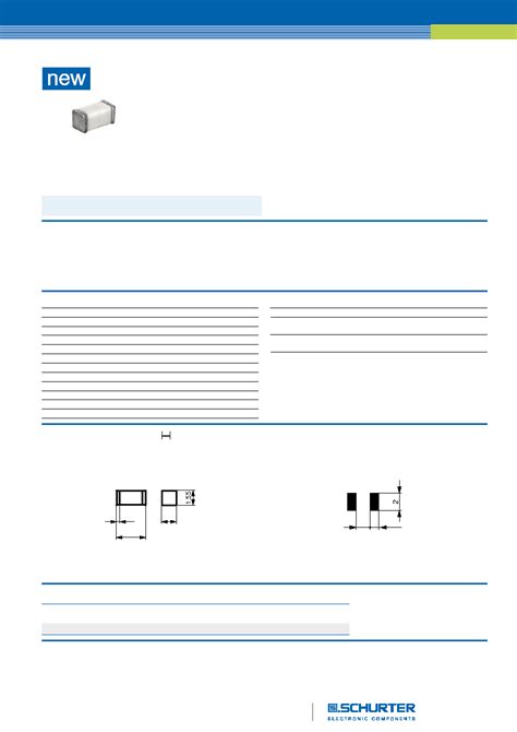 Datasheet Pages Schurter Surface Mount Fuse For Space