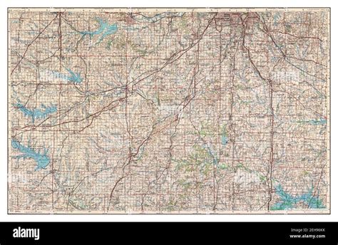 Lawrence Kansas Map 1956 1 250000 United States Of America By