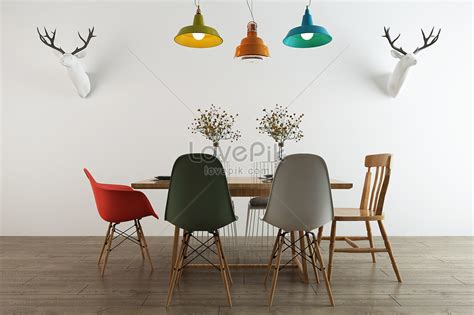 Dining hall design creative image_picture free download 501042073 ...