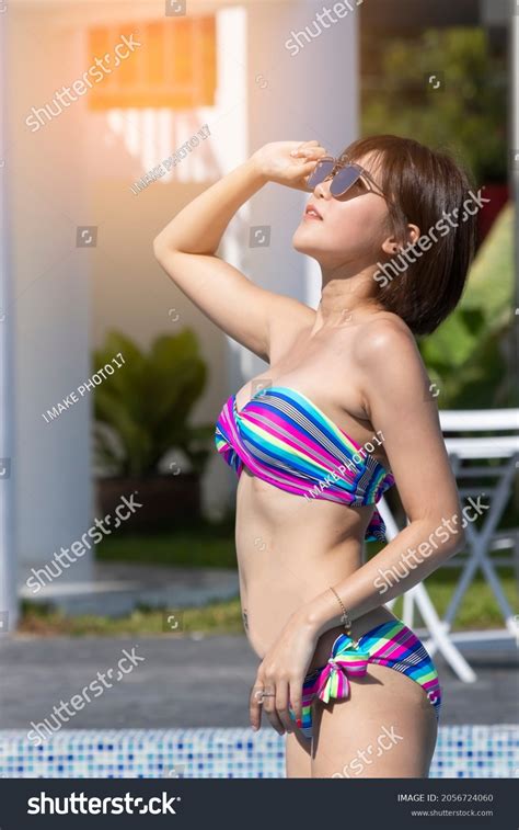 Sexy Woman Bikini Sunglass Fashion Sunglasses Stock Photo 2056724060 Shutterstock