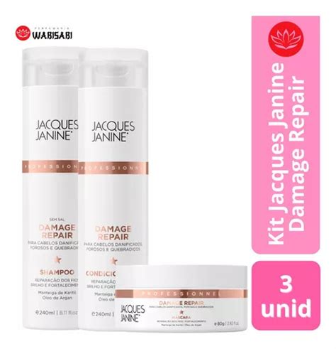 Kit Shampoo Cond E M Scara Jacques Janine Damage Repair Frete Gr Tis