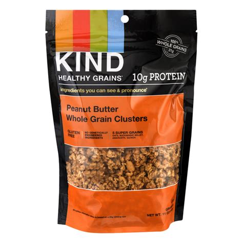 Save On KIND Healthy Grains Granola Peanut Butter Whole Grain Clusters