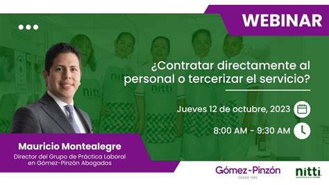 Webinar Contratar Directamente Al Personal O Tercerizar El Servicio