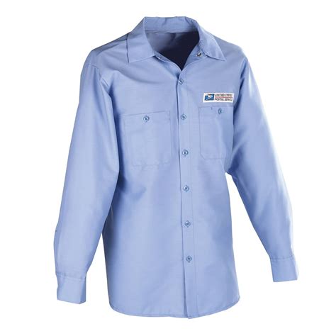 Postal Uniform Shirt Poplin Long Sleeve for Mailhandler a...