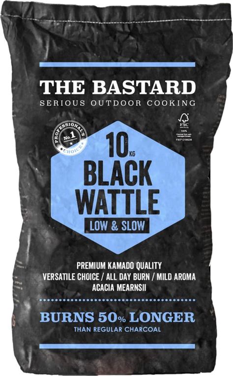 The Bastard Charcoal Black Wattle Zak Houtskool Kg Bol