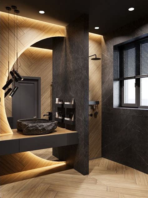 Bathroom black interior в 2024 г Интерьер Дом Ванная