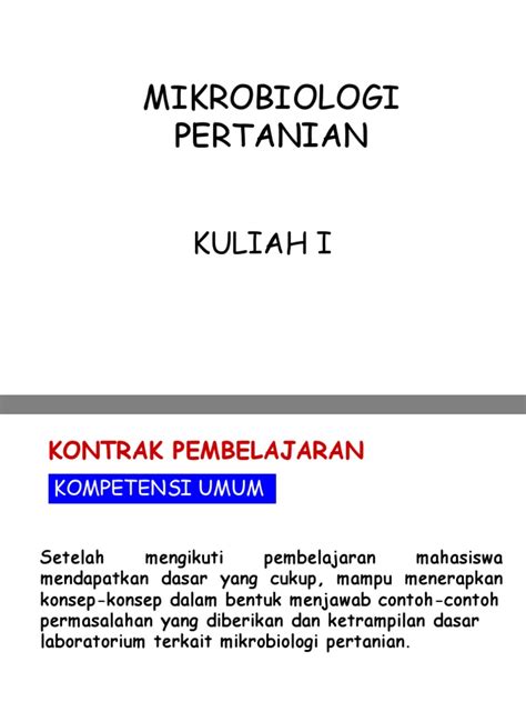 Mikrobiologi Pertanian I Pdf