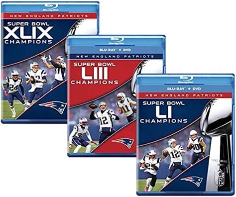 Ultimate Nfl New England Patriots 3 Volume Super Bowl Champions Blu Ray Collection Super Bowl