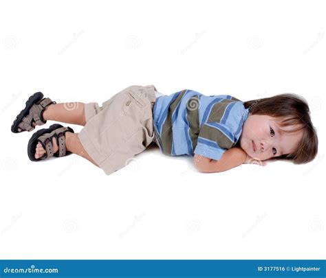 Child Laying On Floor Royalty Free Stock Image Image 3177516