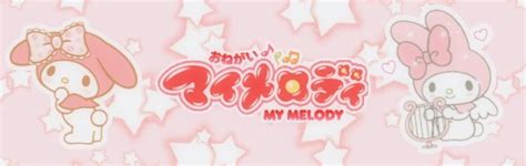 My Melody Banner In 2023 Banner Melody Pink Aesthetic