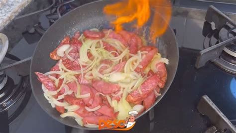 Calabresa flambada você vai adorar essa receita