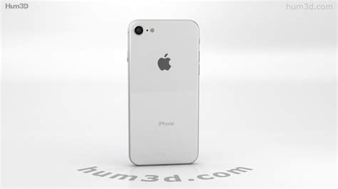 Apple Iphone 8 Silver 3d Model By Youtube