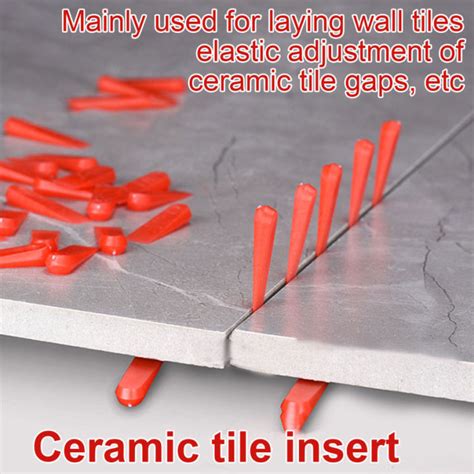 100 Pcs Tile Spacers Plastic Tile Leveling System Reusable Laying Level