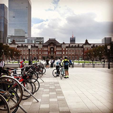 Tokyo Station and cyclists. #japantravel #tokyo #tokyostation # ...