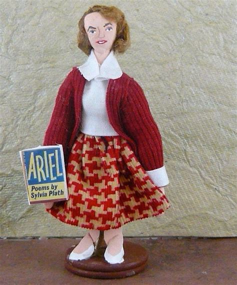 Sylvia Plath Doll Miniature Poet And Author Character Etsy White