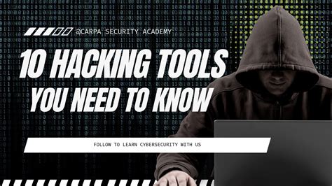 10 Hacking Tools In Kali Linux You Must Know YouTube