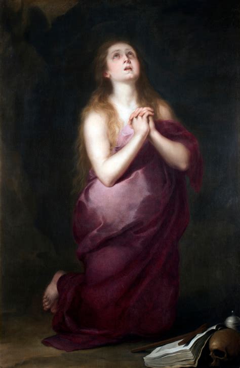 The Penitent Magdalene Bartolomé Esteban Murillo Sartle Rogue Art