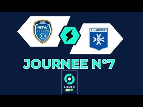 ESTAC Troyes AJ Auxerre Journée n7 Ligue 2 BKT YouTube