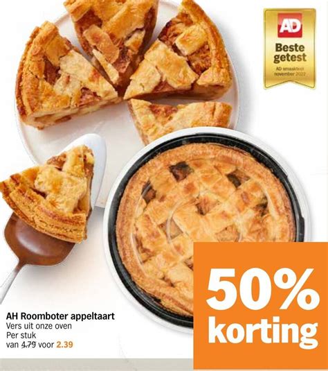 Ah Roomboter Appeltaart Aanbieding Bij Albert Heijn