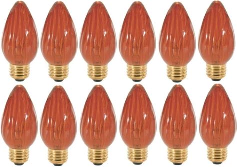 Satco S3370 Decorative Incandescent Light Bulb Pack Of 12 Amber