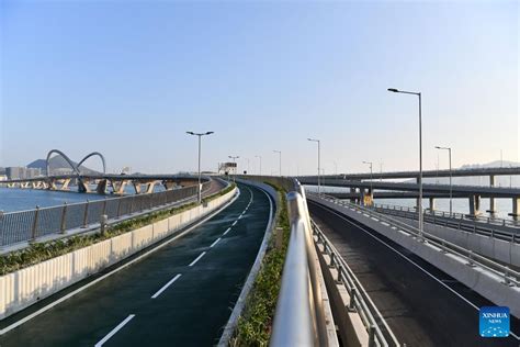 Hong Kong S Tseung Kwan O Cross Bay Bridge Opens To Traffic Xinhua