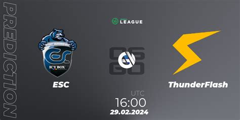 Esc Vs Thunderflash Betting Tip Match Prediction At