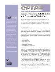 Concrete Pavement Rehabilitation Preservation A Technical Course Hero