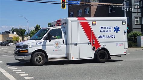 Bc Ambulance Service Responding X3 Youtube