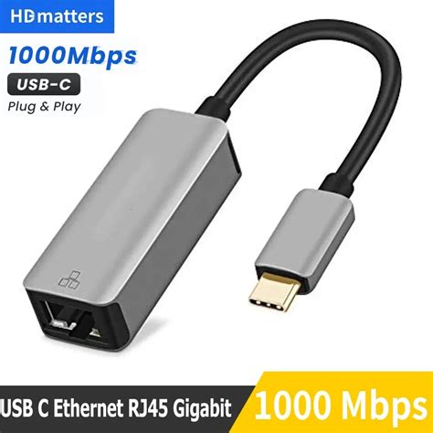 Type C Ethernet Usb C To Ethernet Adapter For Macbook Pro Samsung S20 S10 Note10 Type C Network